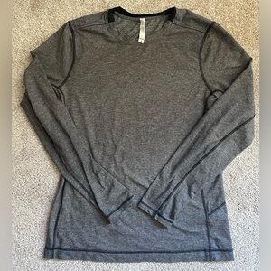 Lululemon Athletica Grey Men’s Surge Warm Long Sleeve Shirt Size Large